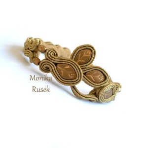 BRANSOLETKA SUTASZ z listkami hand made