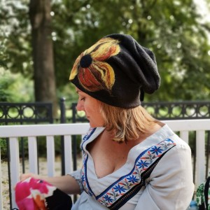 Czapka wełniana czarna