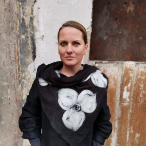 Chusta czarna merino