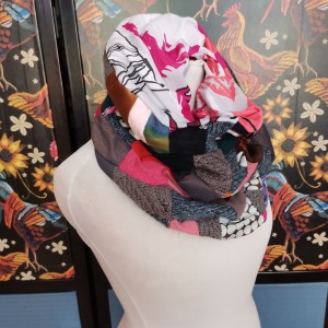 Komin patchworkowy kolorowy