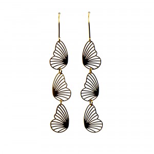 Kolczyki bigle ze skrzydełkami motyla c863-kol3b