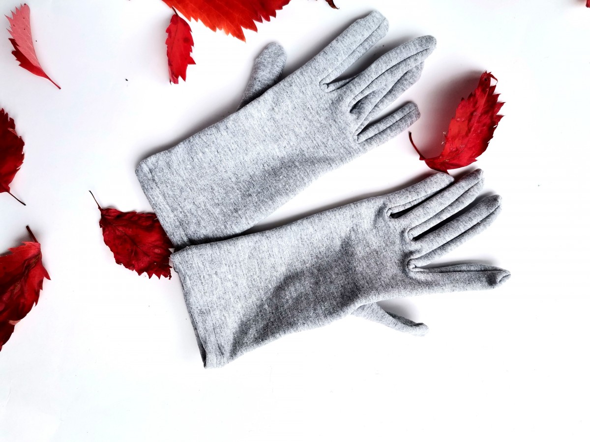 Rękawiczki dzininowe szare