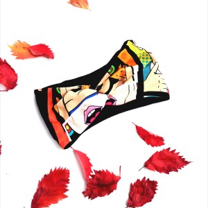 Opaska komiksowa szeroka turbanowa