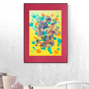 minimalizm dekoracja na ścianę, nowoczesny rysunek do sypialni, abstrakcja malowana ręcznie, grafika do loftu,