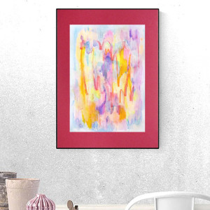 kolorowa abstrakcja, energetyczny rysunek do domu, nowoczesna grafika do salonu, abstrakcyjny obrazek na ścianę, dekoracja do loftu