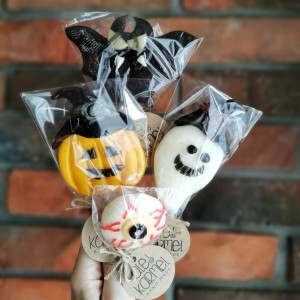 Lizaki na HALLOWEEN: dynia, oko, nietoperz, duch