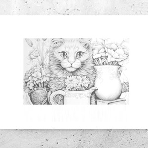 kot plakat A4, czarno biały plakat z kotkiem, kotek plakat 21x30, biało czarne plakaty a4, zwierzęta plakaty 21x30, vintage posters a4, czarno białe plakaty do domu, koty plakaty na ścianę