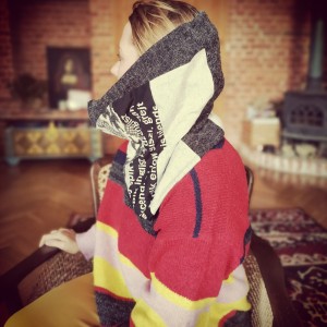 Komin patchworkowy na podszewce