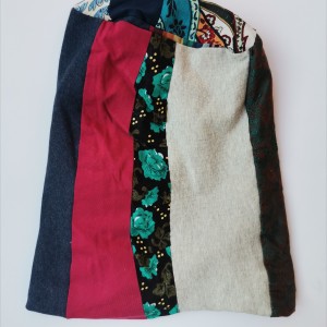 Czapka smerfetka patchworkowa