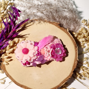 Spinka do włosów, klamra francuska z koralików