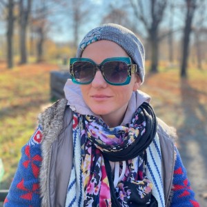 Czapka damska patchworkowa