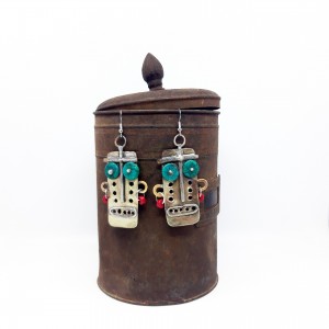 afroludki maski kolczyki