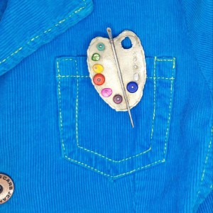 Paleta malarska broszka