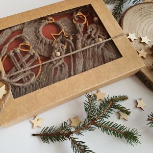 Zestaw świąteczny 6szt. stare złoto