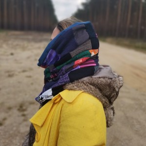 Komin patchworkowy na podszewce