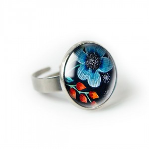 Night flower pierścionek