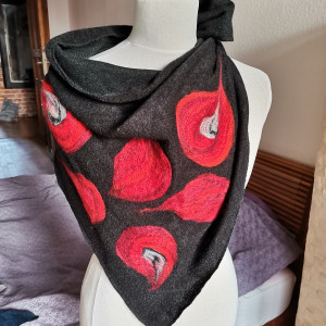 Chusta czarna  merino