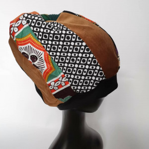 Czapka damska patchworkowa