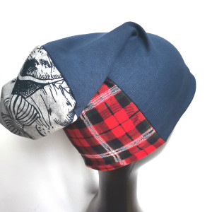 Czapka damska patchworkowa