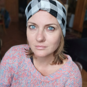 Opaska turbanowa w kratke