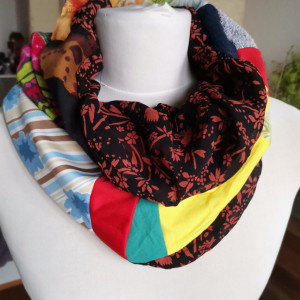 Komin patchworkowy na podszewce