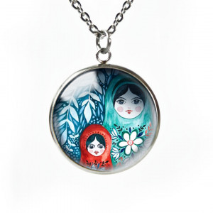 Matrioszki naszyjnik