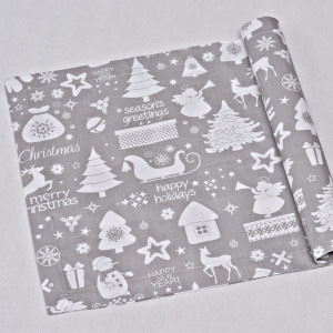 Bieżnik świąteczny, serweta na świąteczny stół, bieżnik bawełniany na święta