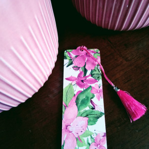 Zakładka do książki Różowy kwiat