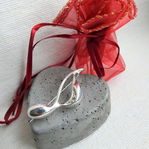 Broszka Stylizowana Nutka