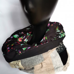 Komin patchworkowy na podszewce