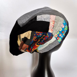 Czapka damska patchworkowa