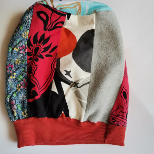 Czapka damska patchworkowa