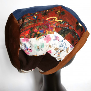 Czapka damska patchworkowa