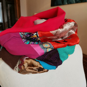 Komin patchworkowy na podszewce