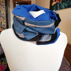 Komin patchworkowy na podszewce