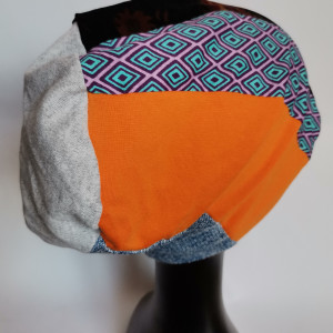 Czapka damska patchworkowa