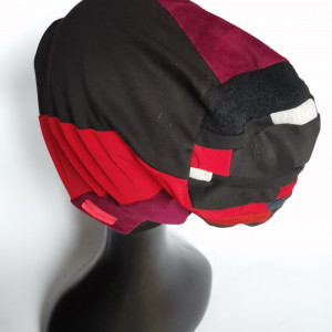 Czapka damska patchworkowa