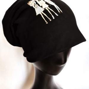 Czapka czarna panieni