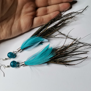 Kolczyki pióra lekkie