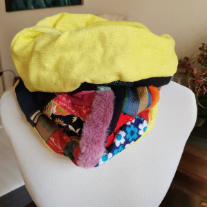 Komin patchworkowy na podszewce