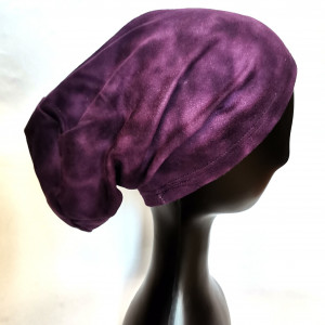 Czapka damska zwykła fioletowa