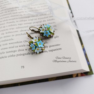 Kolczyki z niezapominajkami