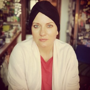 Turban czarny miły cieply