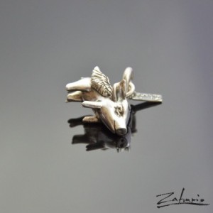 Wisior latająca świnka srebro Zahario