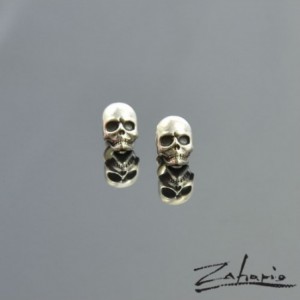 Kolczyki czaszki małe srebro Zahario