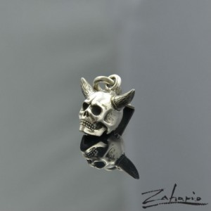 Wisior czaszka rogata srebro Zahario
