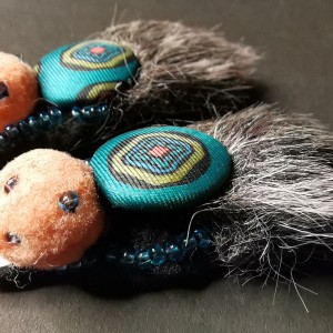 Klipsy  boho etno   futro