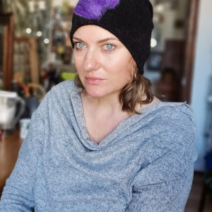 Czapka wełniana czarna