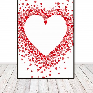 Grafika z motywem serca, plik cyfrowy do pobrania, wydrukuj jak chcesz
