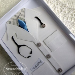 Kartka Fartuch Lekarski męski w pudełku